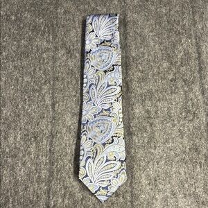 Jos. A. Bank Blue and Gold Silk Tie